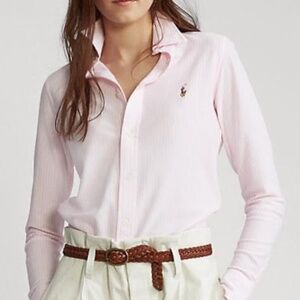 Ralph Lauren Pink Striped Slim Fit Oxford Shirt (size 4) NWT